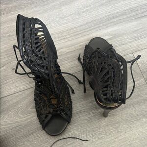 Dolce Vita Cage Black Women's Heels